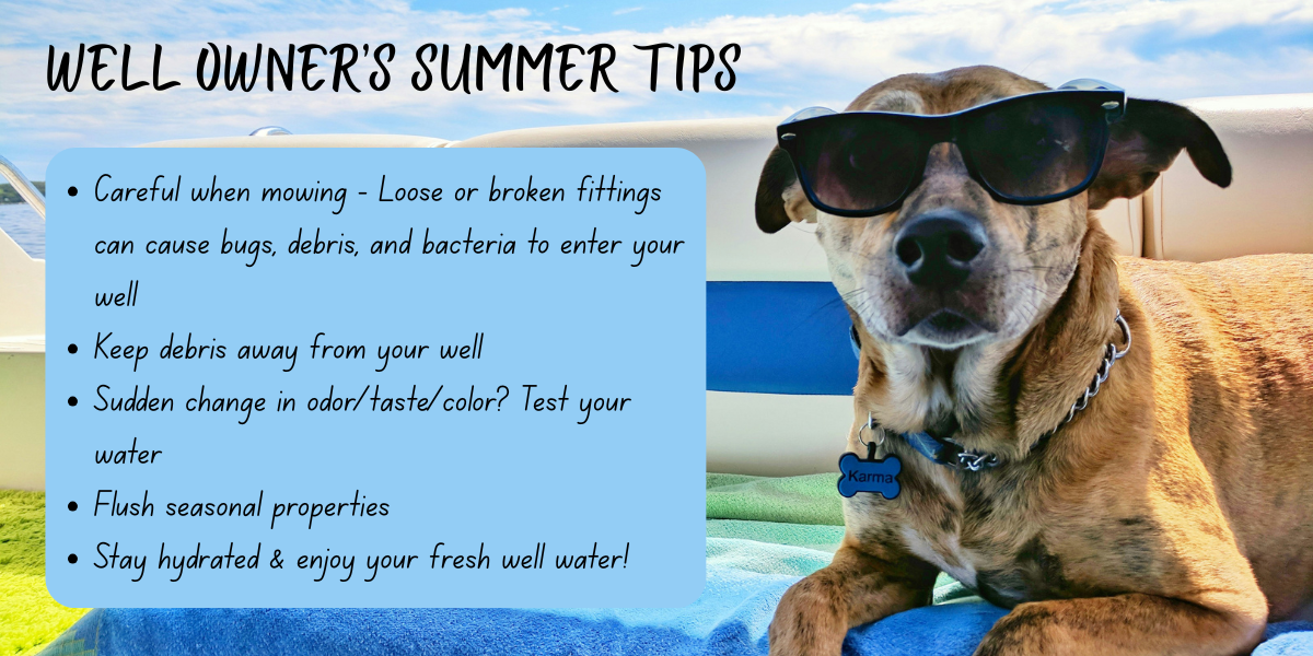 Well Owner's Summer Tips