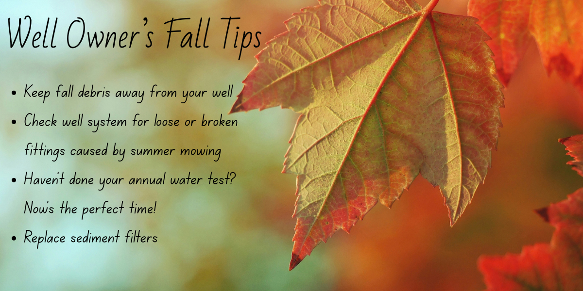 Well Owner's Fall Tips